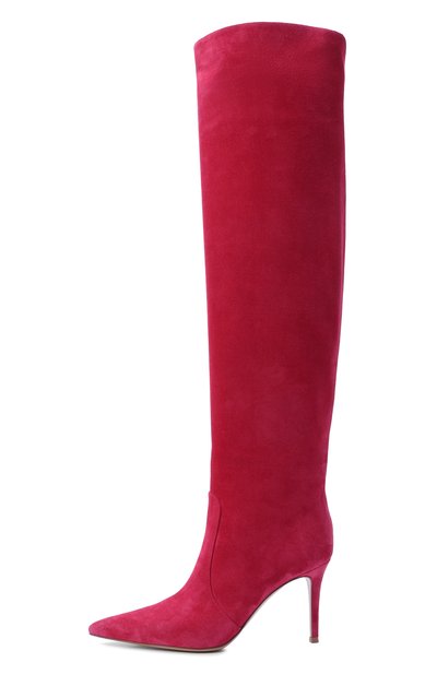 Замшевые ботфорты hansen cuissard 85 GIANVITO ROSSI фуксия цвета по цене 299500 руб., арт. G80142.85RIC.C45C0S0, фото 4 Замшевые ботфорты hansen cuissard 85 GIANVITO ROSSI, арт. G80142.85RIC.C45C0S0, фото 4