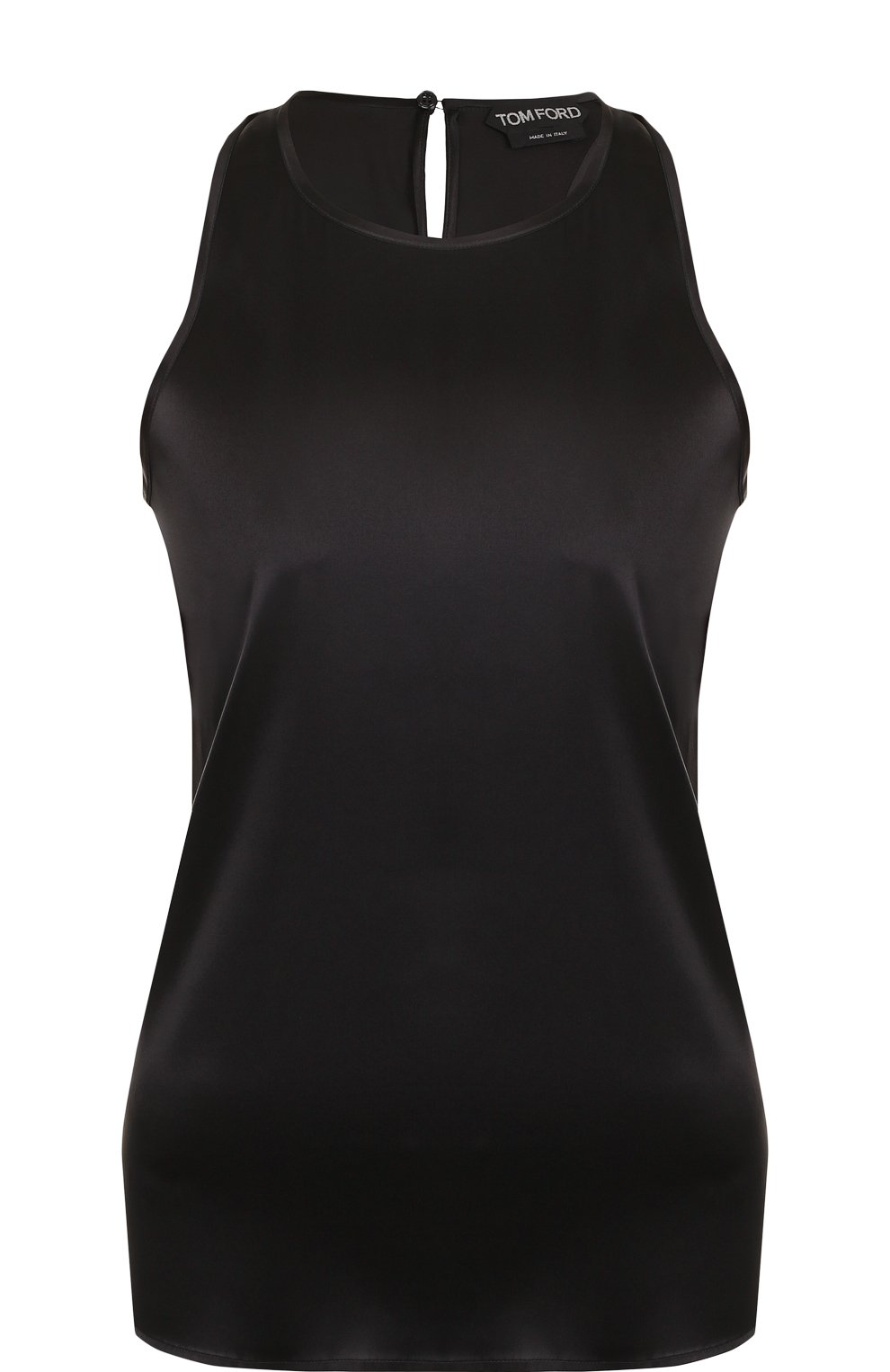 Однотонный шелковый топ без рукавов TOM FORD, арт. TS1690-FAX334, фото 1