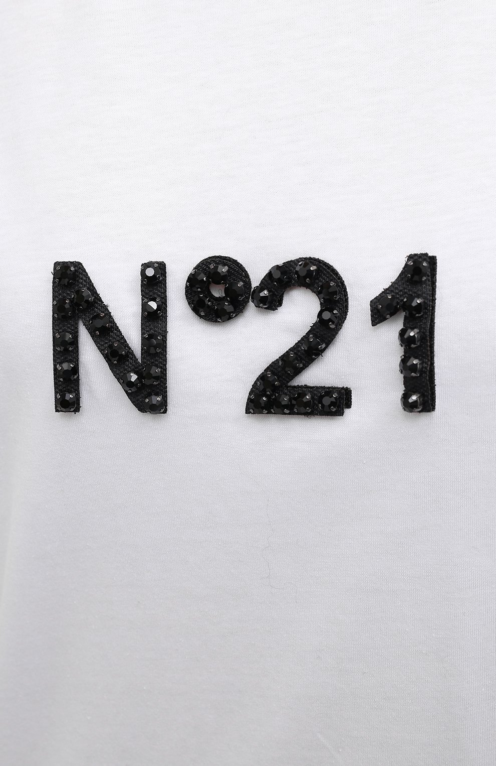 Хлопковая футболка N21 белого цвета по цене 29100 руб., арт. 20I N2M0/F061/6314, фото 5 Хлопковая футболка N21, арт. 20I N2M0/F061/6314, фото 5