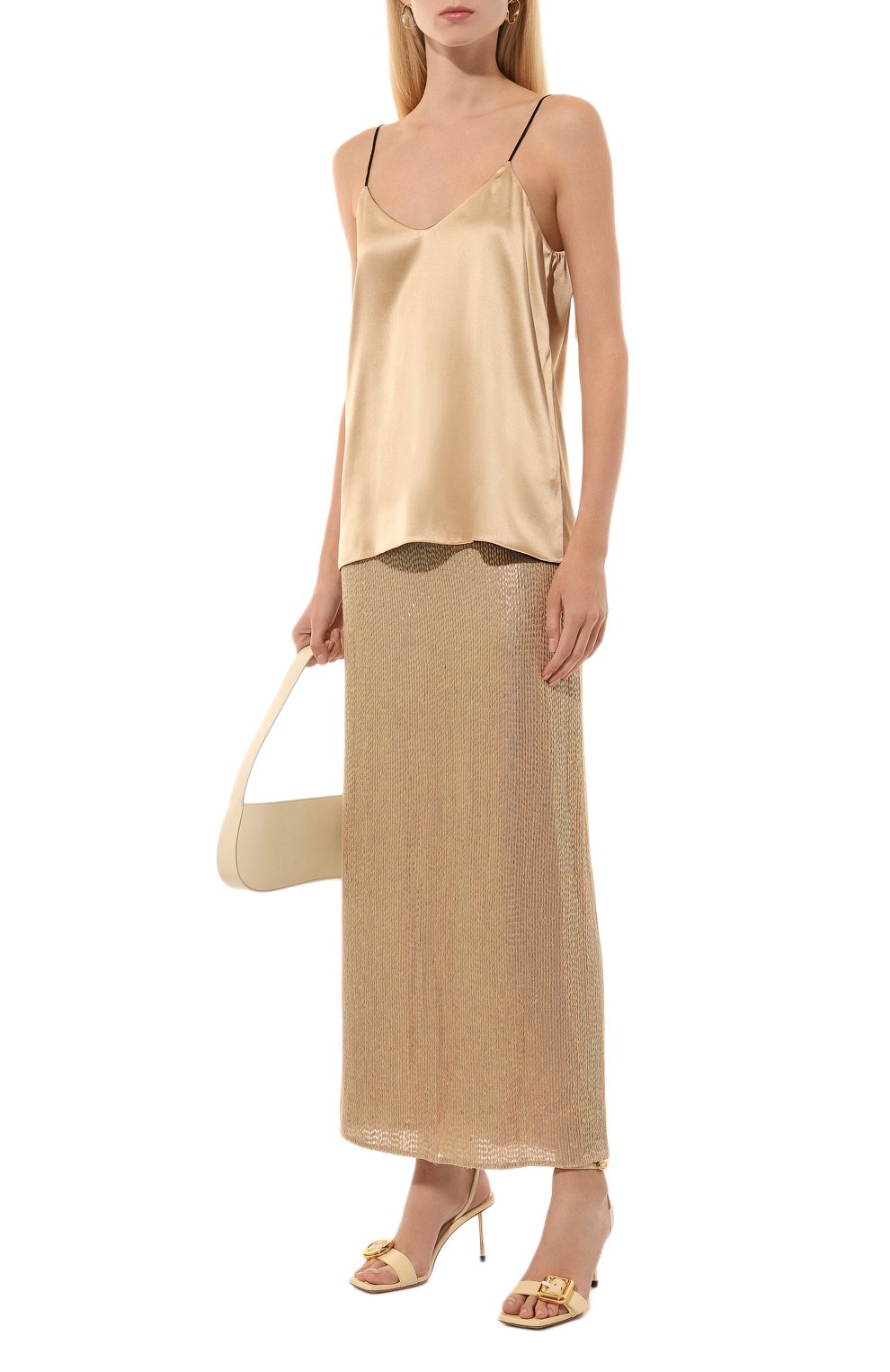 Шелковая юбка с отделкой пайетками OLOLOL, арт. OLSK040/4700.102/W24, фото 2