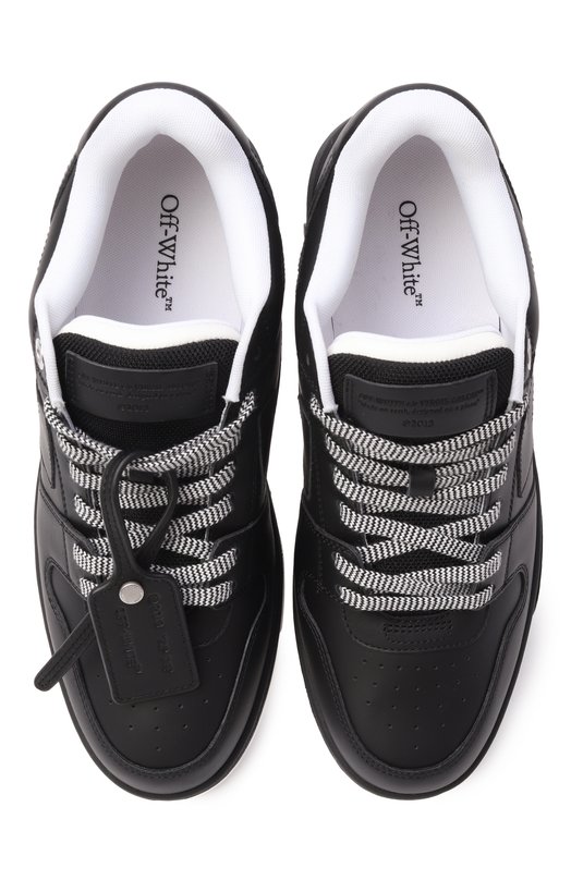 Кожаные кеды Out of Office Off-White 0MIA189F25LEA006 Чёрный  0MIA189F25LEA006 Фото 6