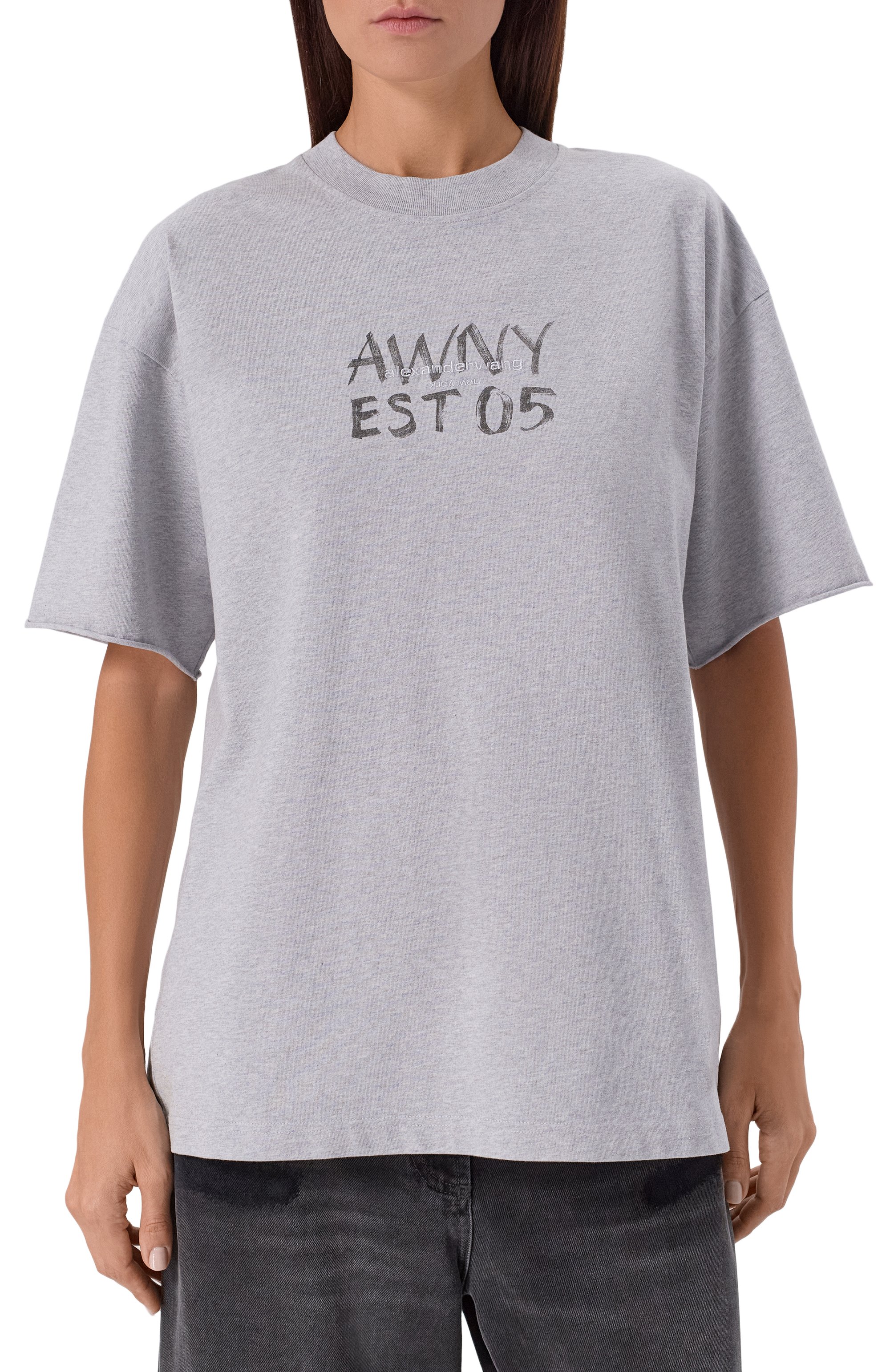 Хлопковая футболка ALEXANDER WANG, арт. UCC3251841, фото 3