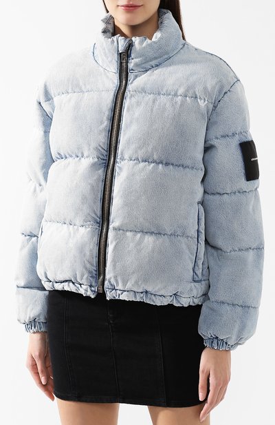 Хлопковый пуховик ALEXANDER WANG голубого цвета по цене 55600 руб., арт. 4D992328DL, фото 3 Хлопковый пуховик ALEXANDER WANG, арт. 4D992328DL, фото 3