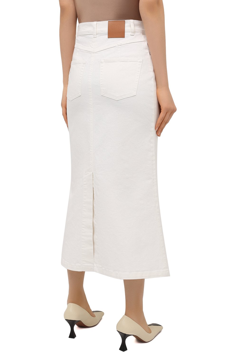 Джинсовая юбка NANUSHKA, арт. CLAUDIA_WHITE_C0MF0RT STRETCH DENIM, фото 4