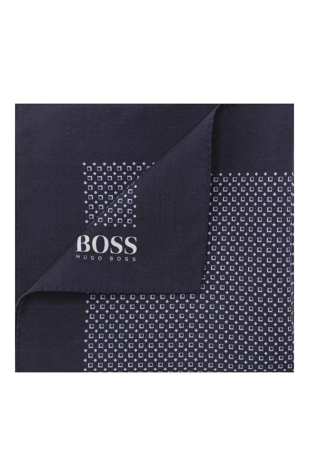 Платок BOSS темно-синего цвета по цене 4500 руб., арт. 50412396, фото 1 Платок BOSS, арт. 50412396, фото 1