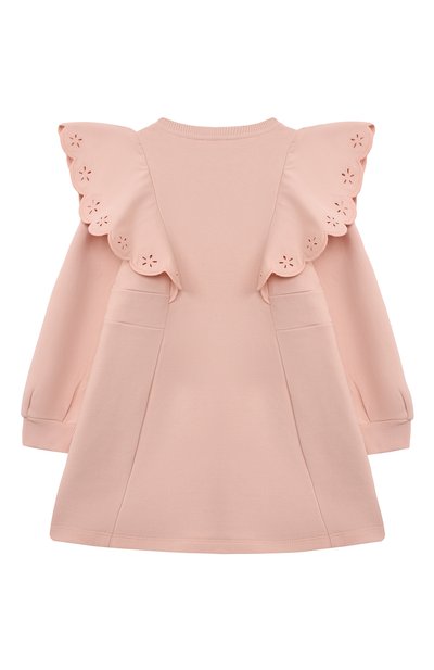 Платье из хлопка и вискозы CHLOÉ светло-розового цвета по цене 24350 руб., арт. C20365, фото 2 Платье из хлопка и вискозы CHLOÉ, арт. C20365, фото 2