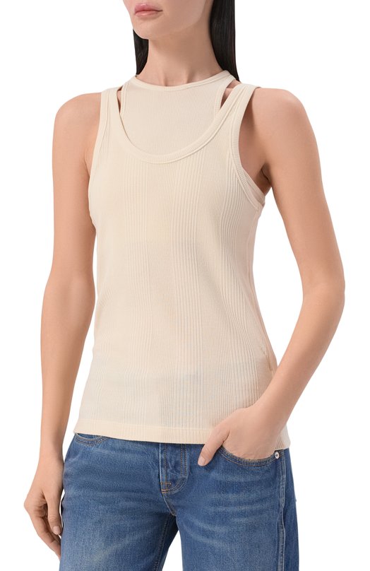 Хлопковая майка Armarium ARMFWT040/JE05 Кремовый  ARMFWT040/JE05 Фото 3