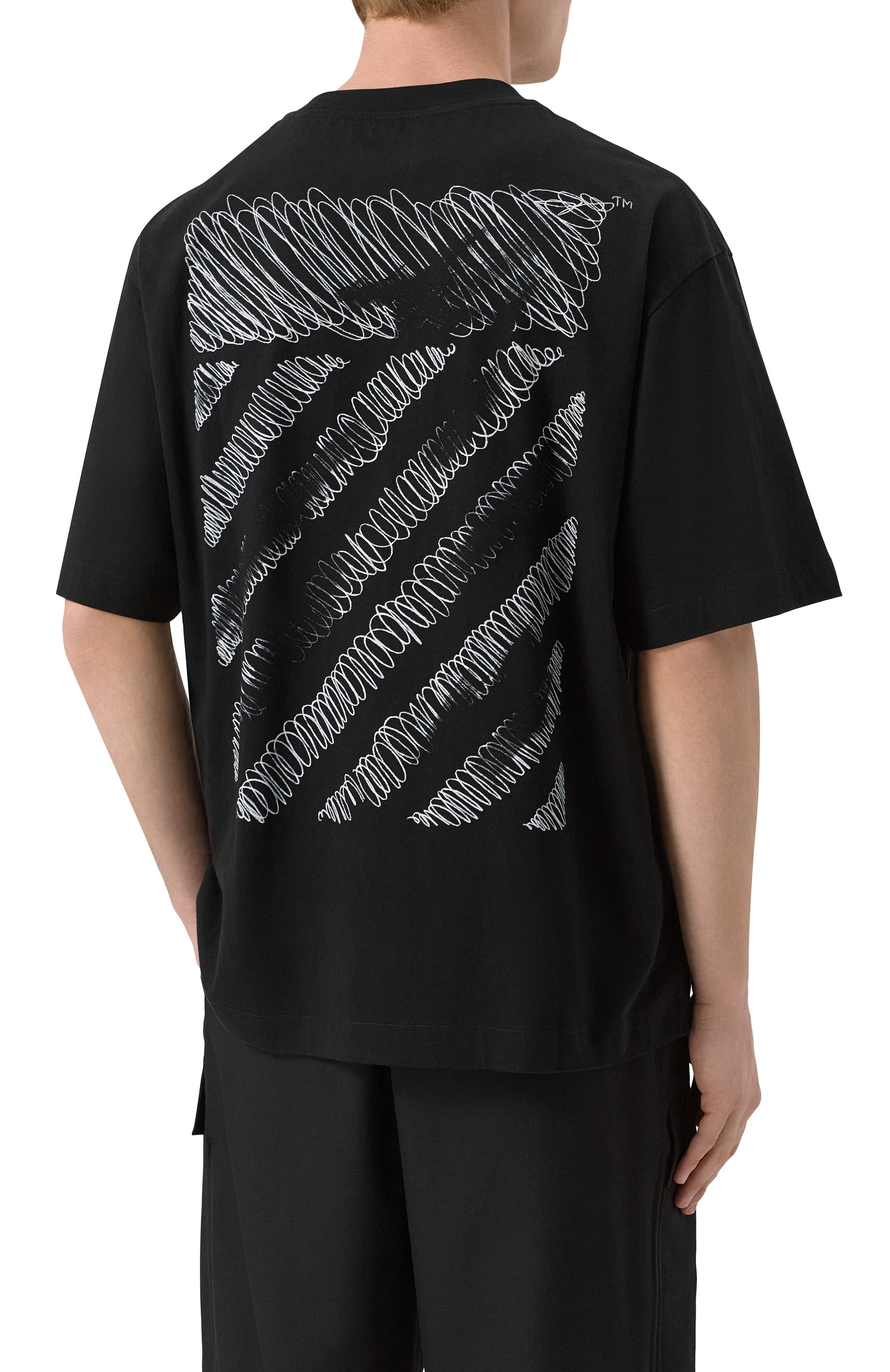 Хлопковая футболка OFF-WHITE, арт. 0MAA120F25JER00M, фото 4