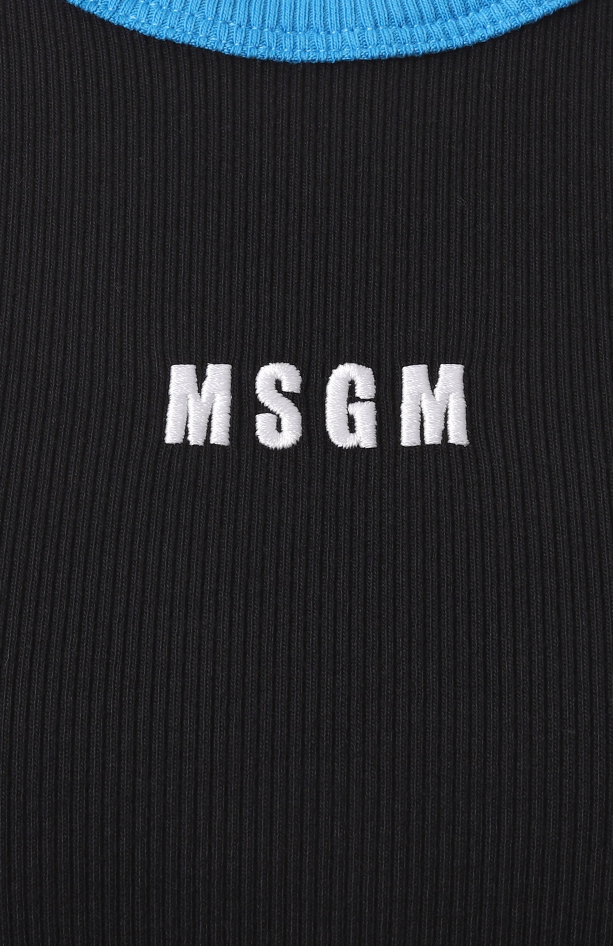 Хлопковая майка MSGM, арт. 3841MDT76/257120, фото 6