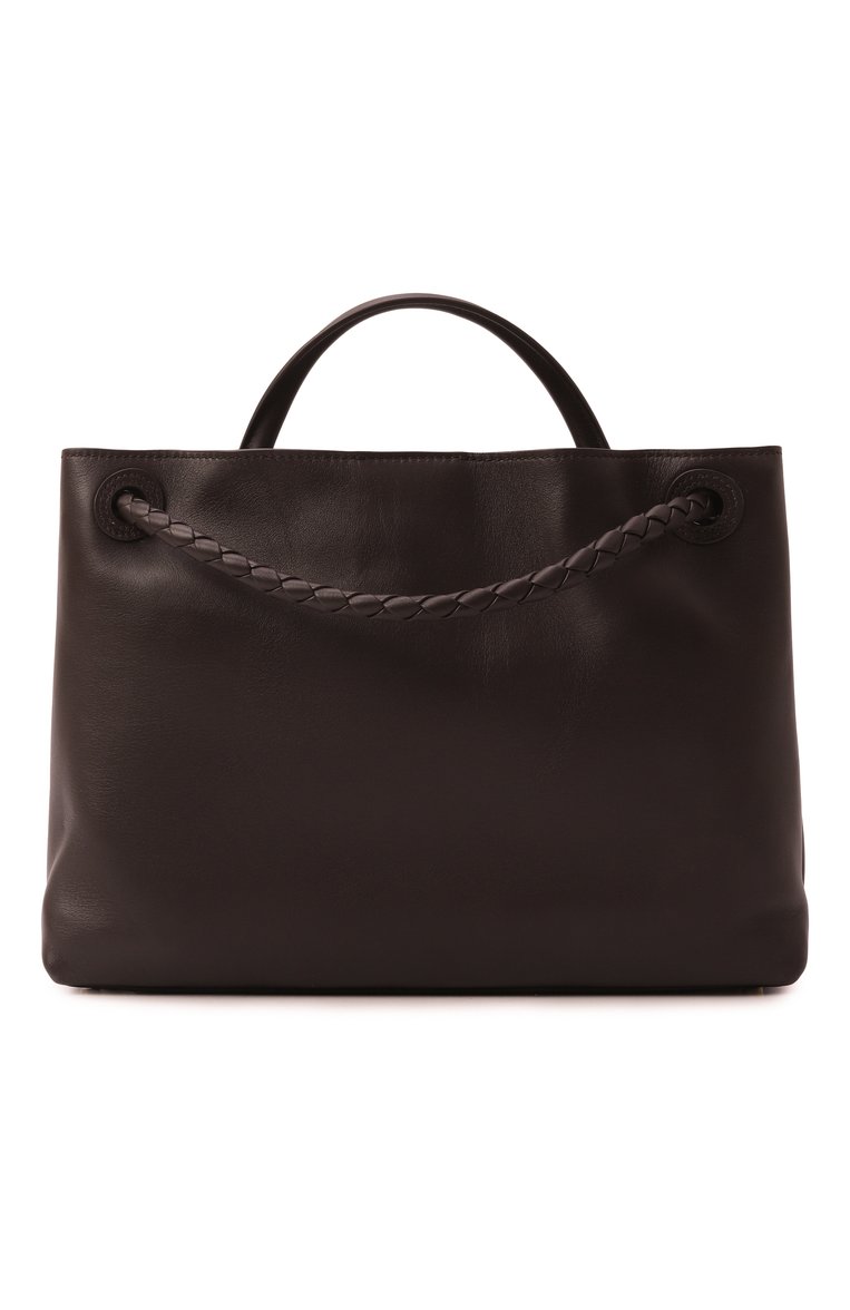 Женская сумка andiamo BOTTEGA VENETA коричневого цвета, арт. 810214 V4O92 | Фото 6 (Материал: Натуральная кожа; Размер: large)