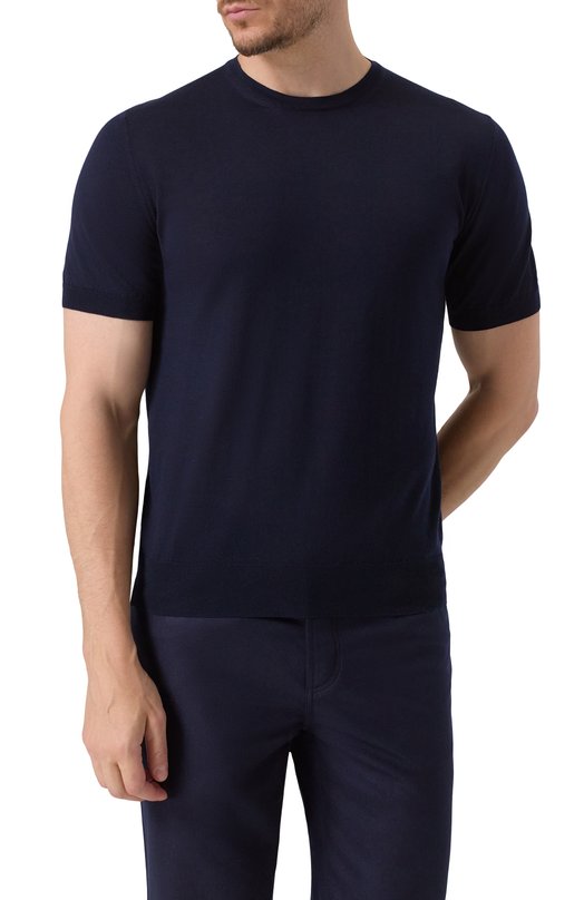 Шерстяной джемпер Corneliani 26M525-2625126 Синий  26M525-2625126 Фото 3