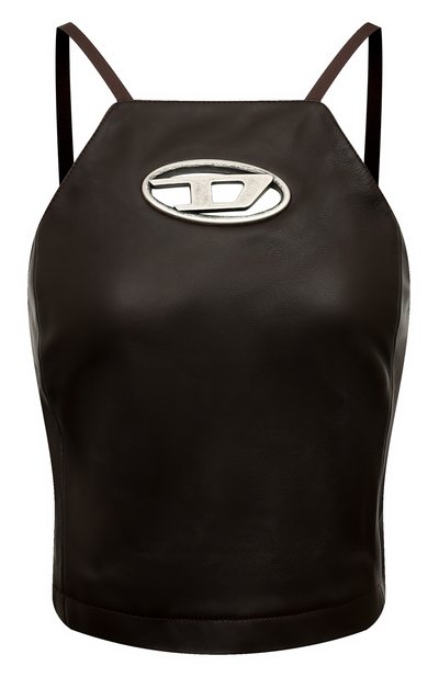 Женский кожаный топ DIESEL, арт. A14958/0BNDR