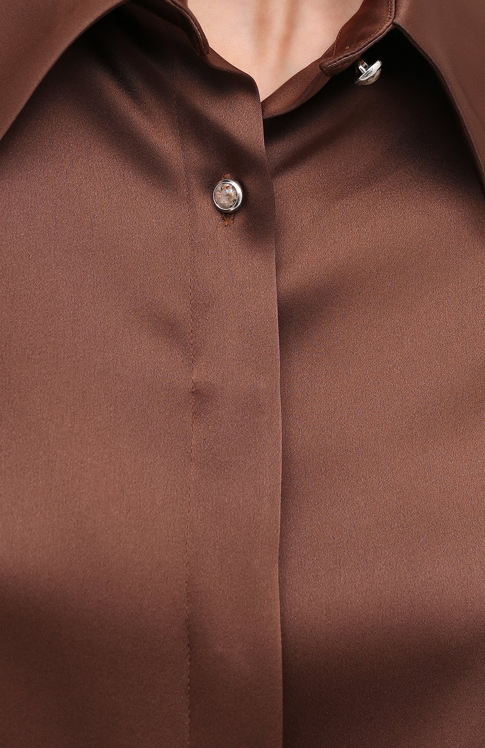 Блузка NANUSHKA, арт. ALICE_BR0WN_SLIP SATIN, фото 5