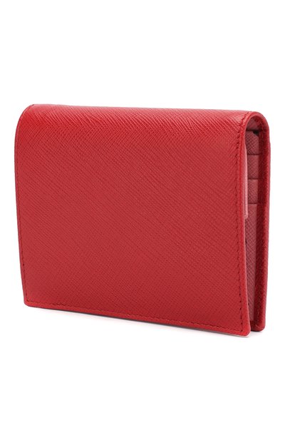 Кожаный кошелек на кнопке с логотипом бренда PRADA, арт. 1MV204-2CBW-F0747, фото 2