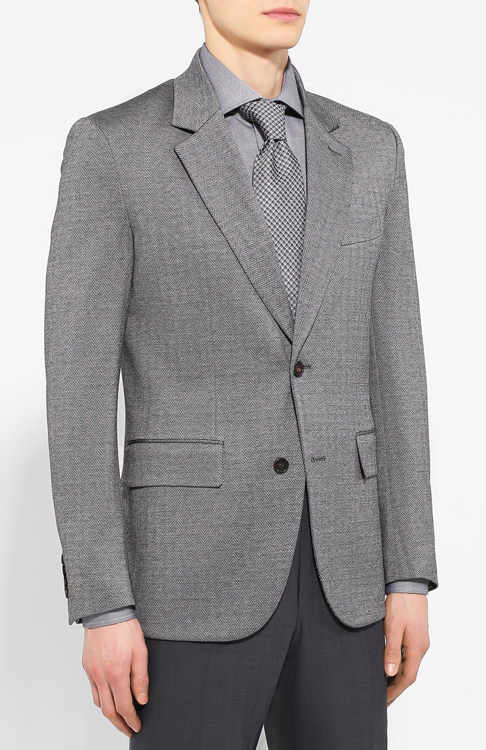 Пиджак из смеси хлопка и шелка BRIONI, арт. UJ9W0L/P8616, фото 3
