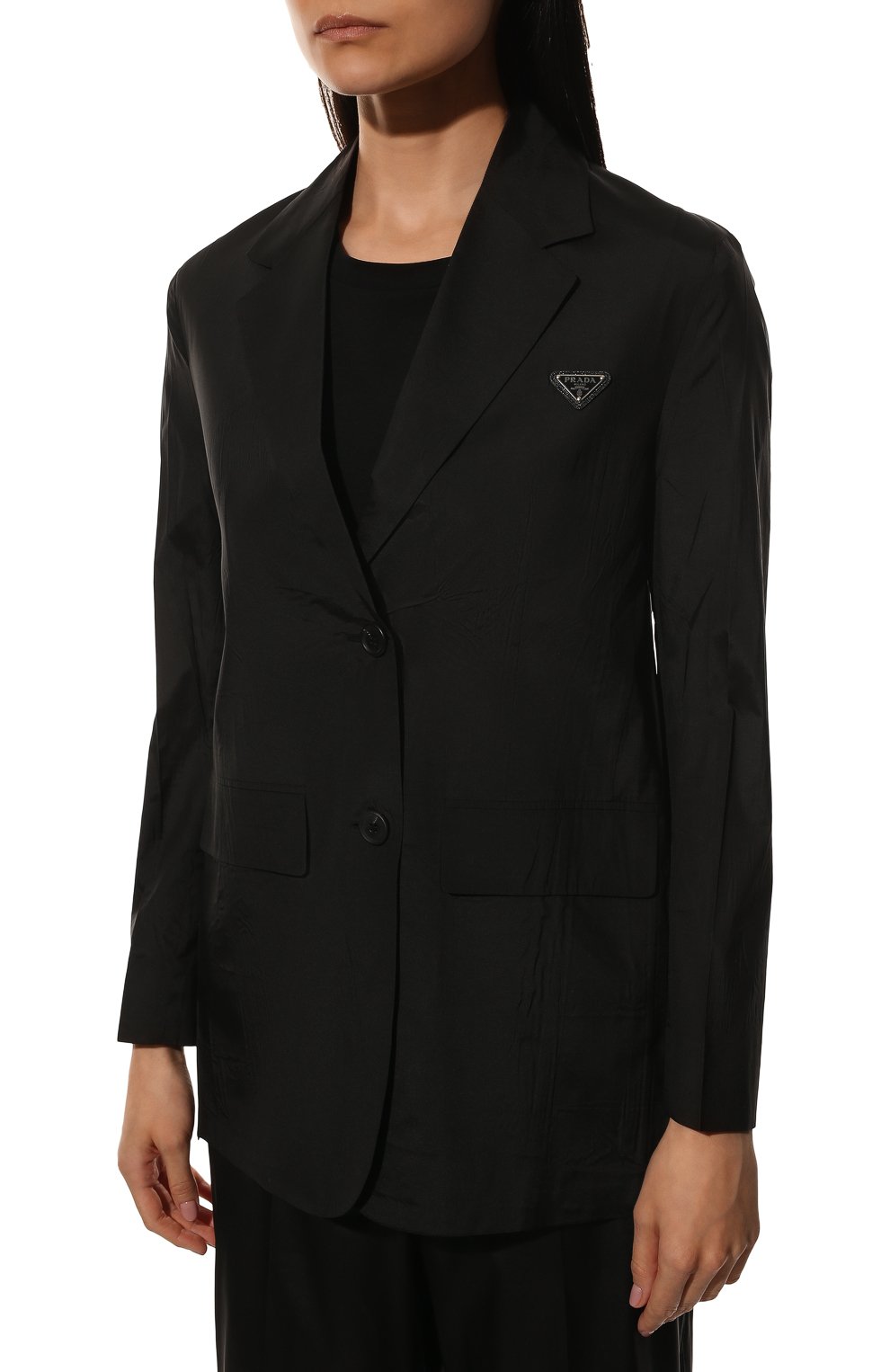 Шелковый жакет PRADA, арт. P523M-10GP-F0002-221, фото 3
