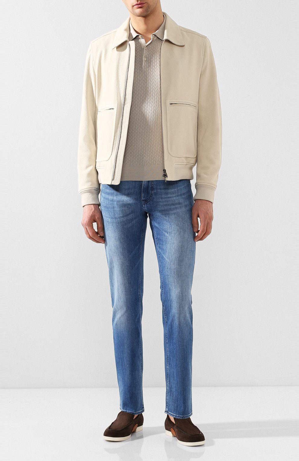 Замшевые лоферы ZEGNA, арт. A4457X-LHKUD, фото 2