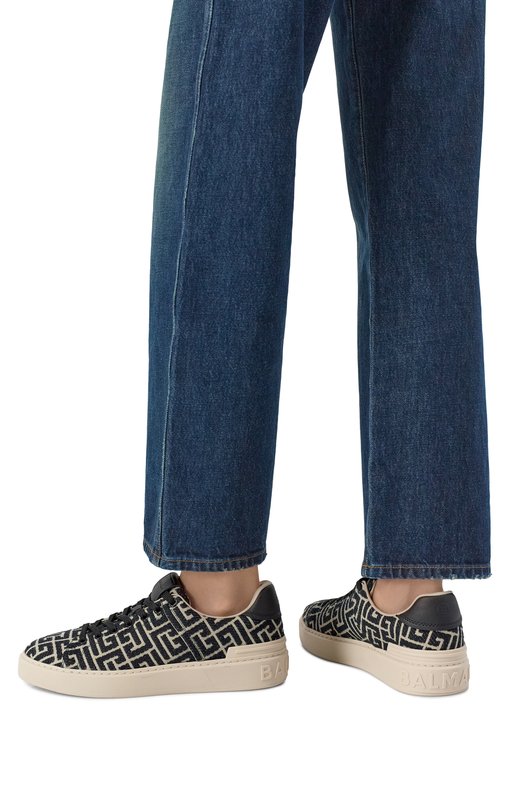 Текстильные кеды B-Court Balmain GN1VI690/TJCM Чёрный  GN1VI690/TJCM Фото 2