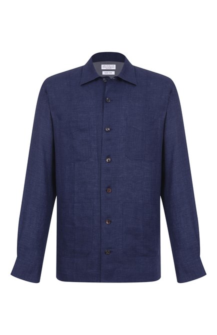 Мужская льняная рубашка BRUNELLO CUCINELLI, арт. MM6950648
