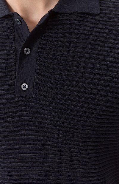 Поло из шелка и хлопка KITON, арт. UMK065917, фото 5