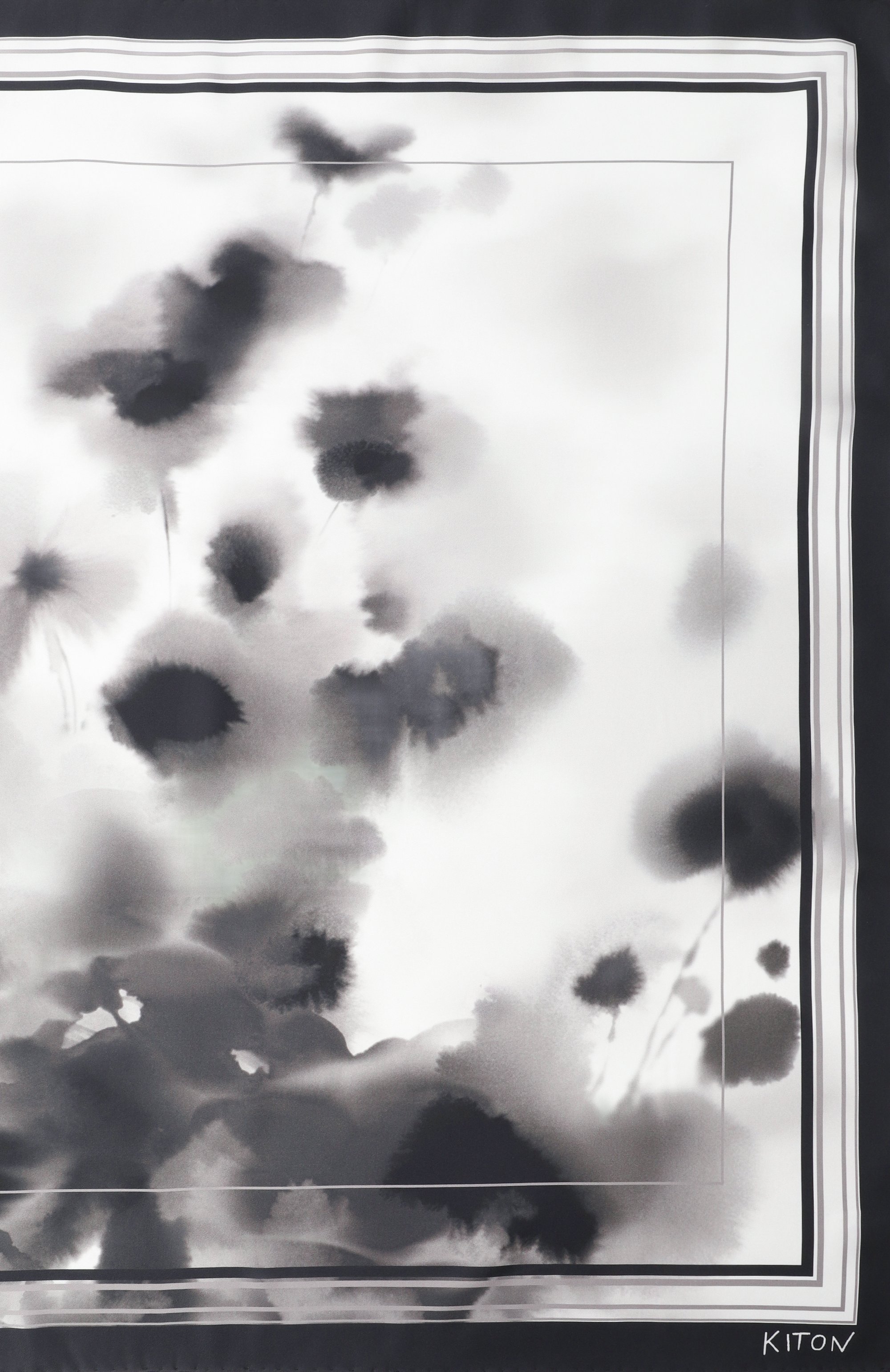 Шелковый платок KITON, арт. D53754K0530H03, фото 3