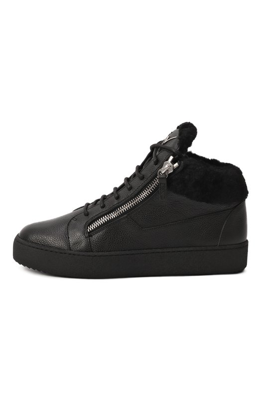 Кожаные кеды Kriss Giuseppe Zanotti Design RU10000/001_ Чёрный  RU10000/001_ Фото 4