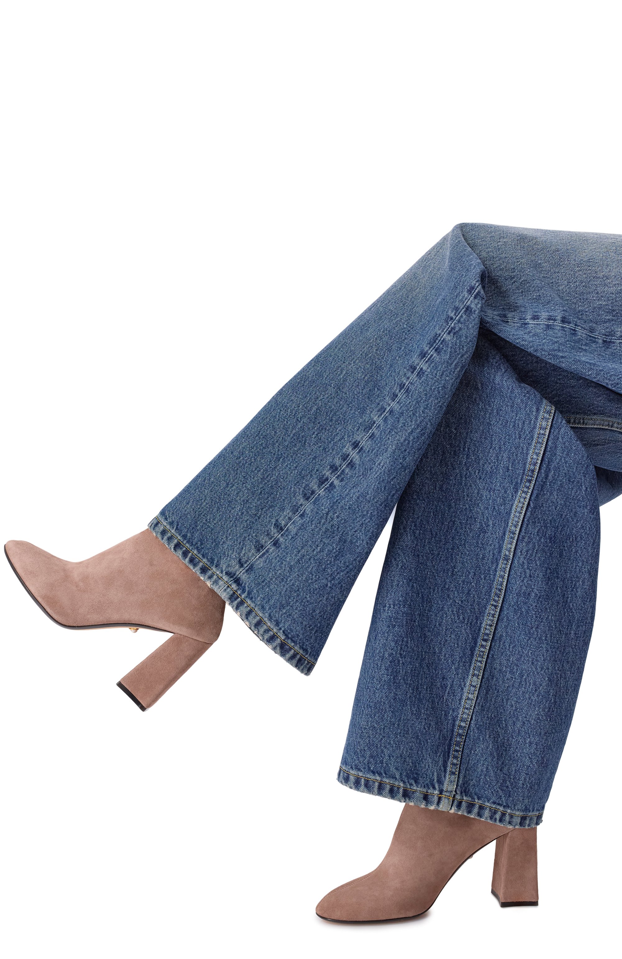 Замшевые ботильоны jive 90 ALEVI MILANO, арт. L26W7001.Q.0363681/BL0CK SUEDE STRETCH, фото 2