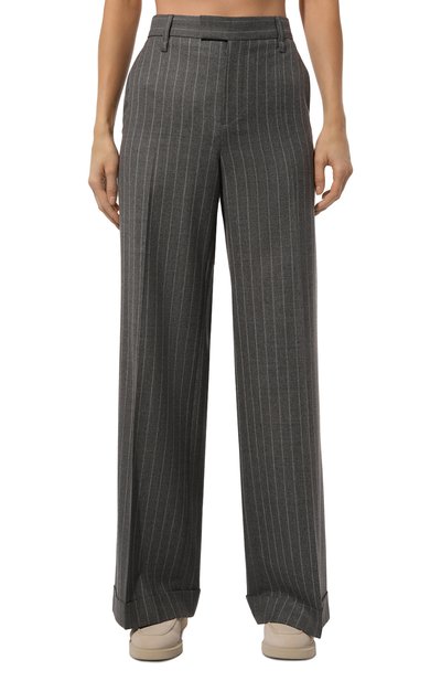 Шерстяные брюки BRUNELLO CUCINELLI, арт. MP577P8492, фото 3