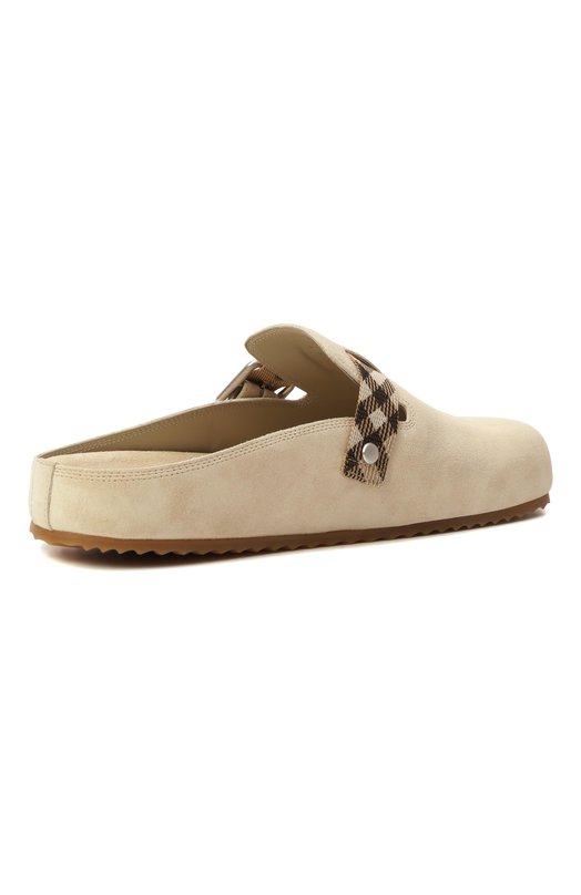 Замшевые сабо Urchin Burberry 8113303 Кремовый  8113303 Фото 5