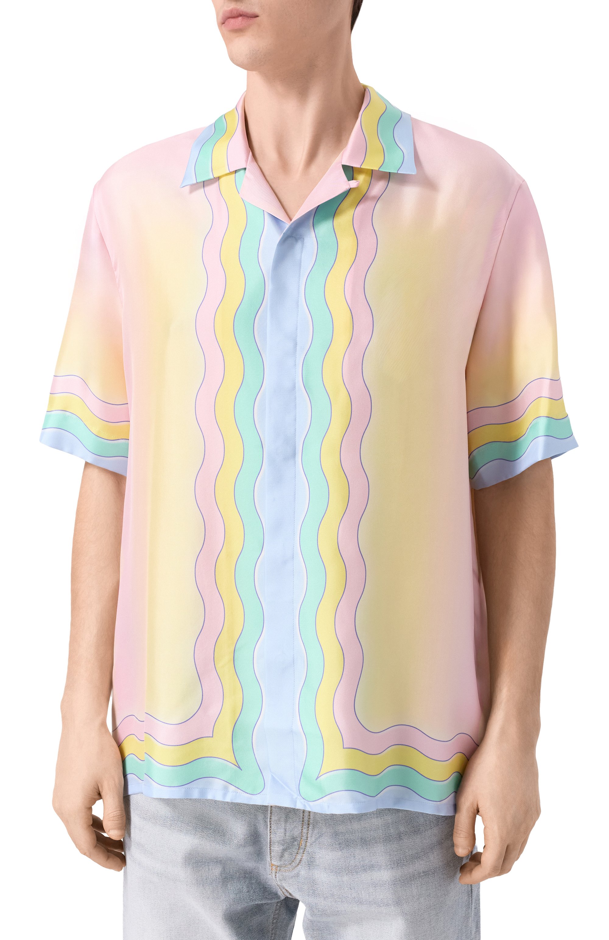 Шелковая рубашка CASABLANCA, арт. M-SP26-SH-003-03, фото 3