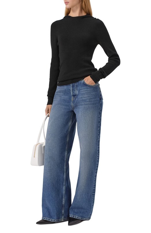 Шерстяное худи Lesyanebo LN08H-011_CHI Чёрный  LN08H-011_CHI Фото 2