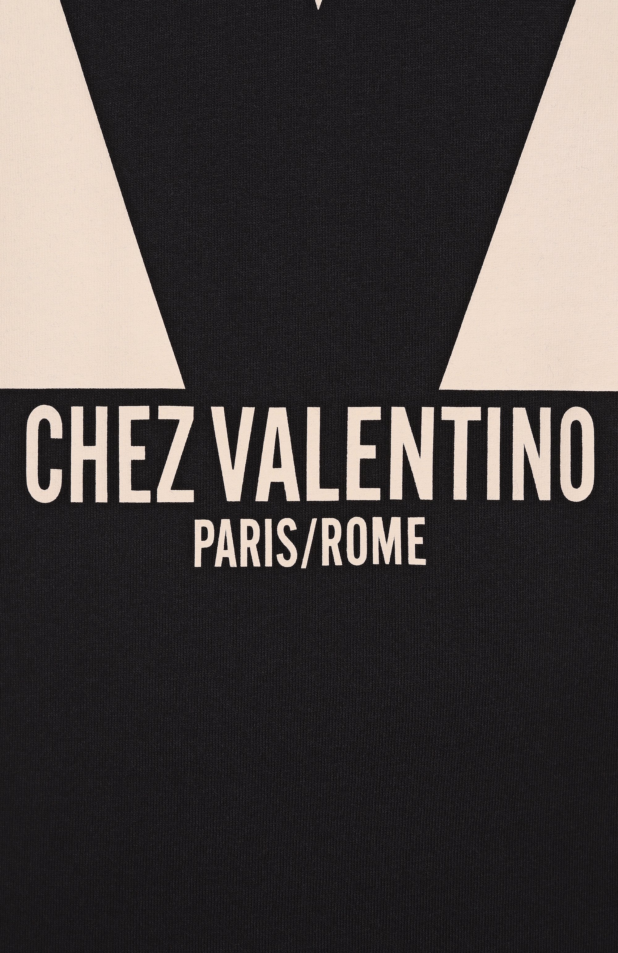 Хлопковая футболка VALENTINO черного цвета по цене 91950 руб., арт. 6V3MG16P/AQ9, фото 6 Хлопковая футболка VALENTINO, арт. 6V3MG16P/AQ9, фото 6