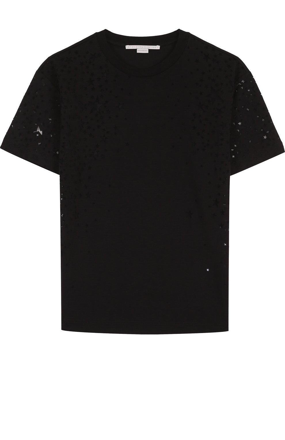 Футболка с прозрачными вставками в виде звезд STELLA MCCARTNEY, арт. 342365/SJW35, фото 1