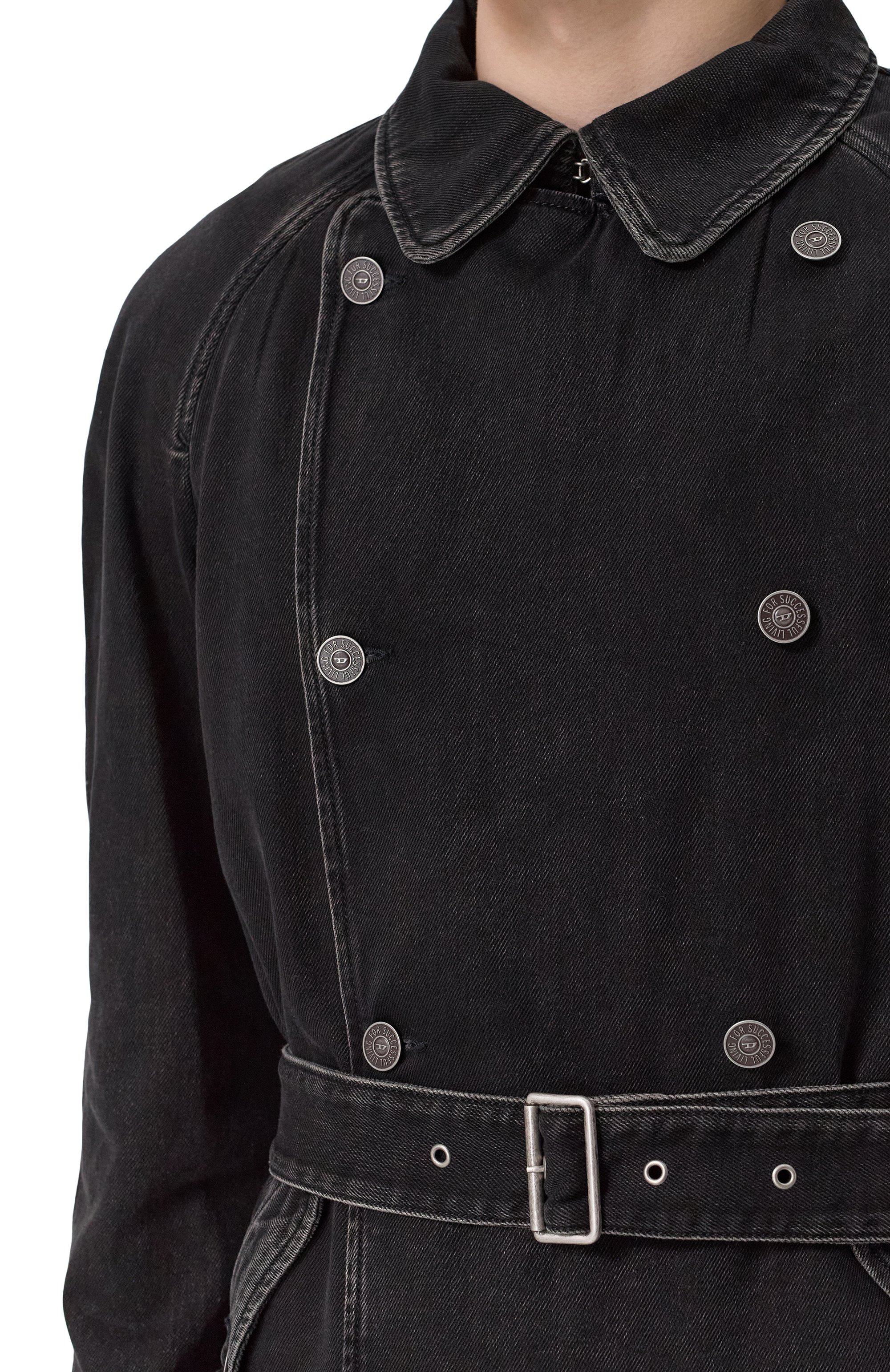 Джинсовый тренч DIESEL, арт. A12996/09I35, фото 5