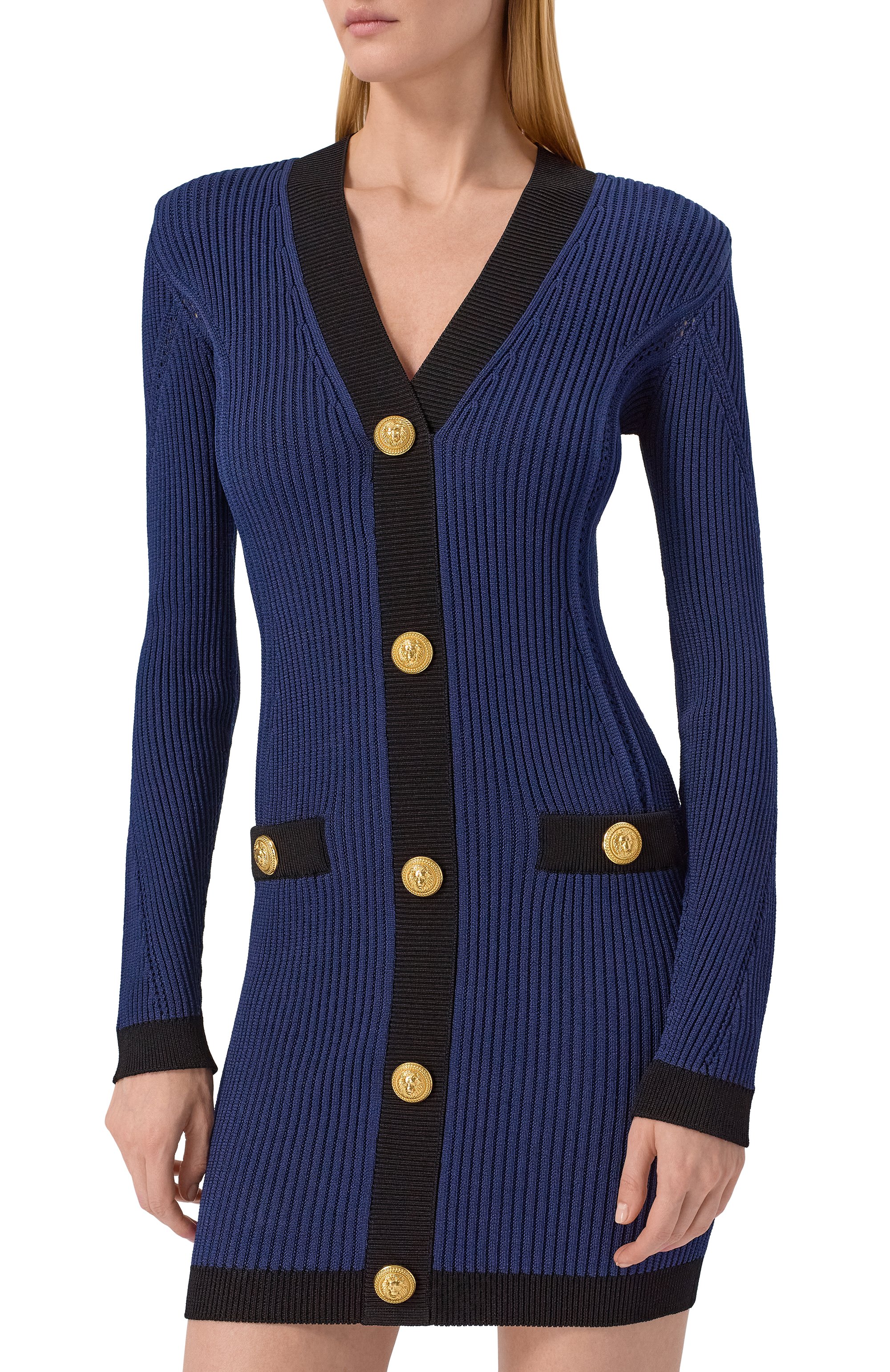 Платье из вискозы BALMAIN, арт. FF0R8033/KJ15, фото 3