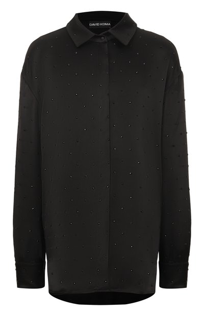 Женская атласная рубашка DAVID KOMA, арт. PF26DK63T