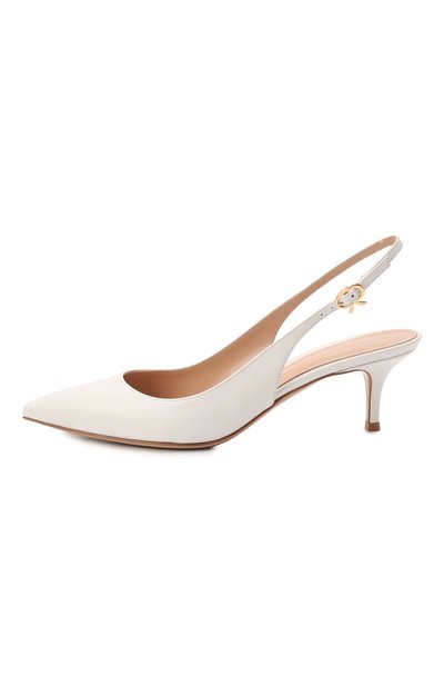 Кожаные туфли GIANVITO ROSSI белого цвета по цене 75750 руб., арт. G95266.55RIC.VITBIAN, фото 4 Кожаные туфли GIANVITO ROSSI, арт. G95266.55RIC.VITBIAN, фото 4