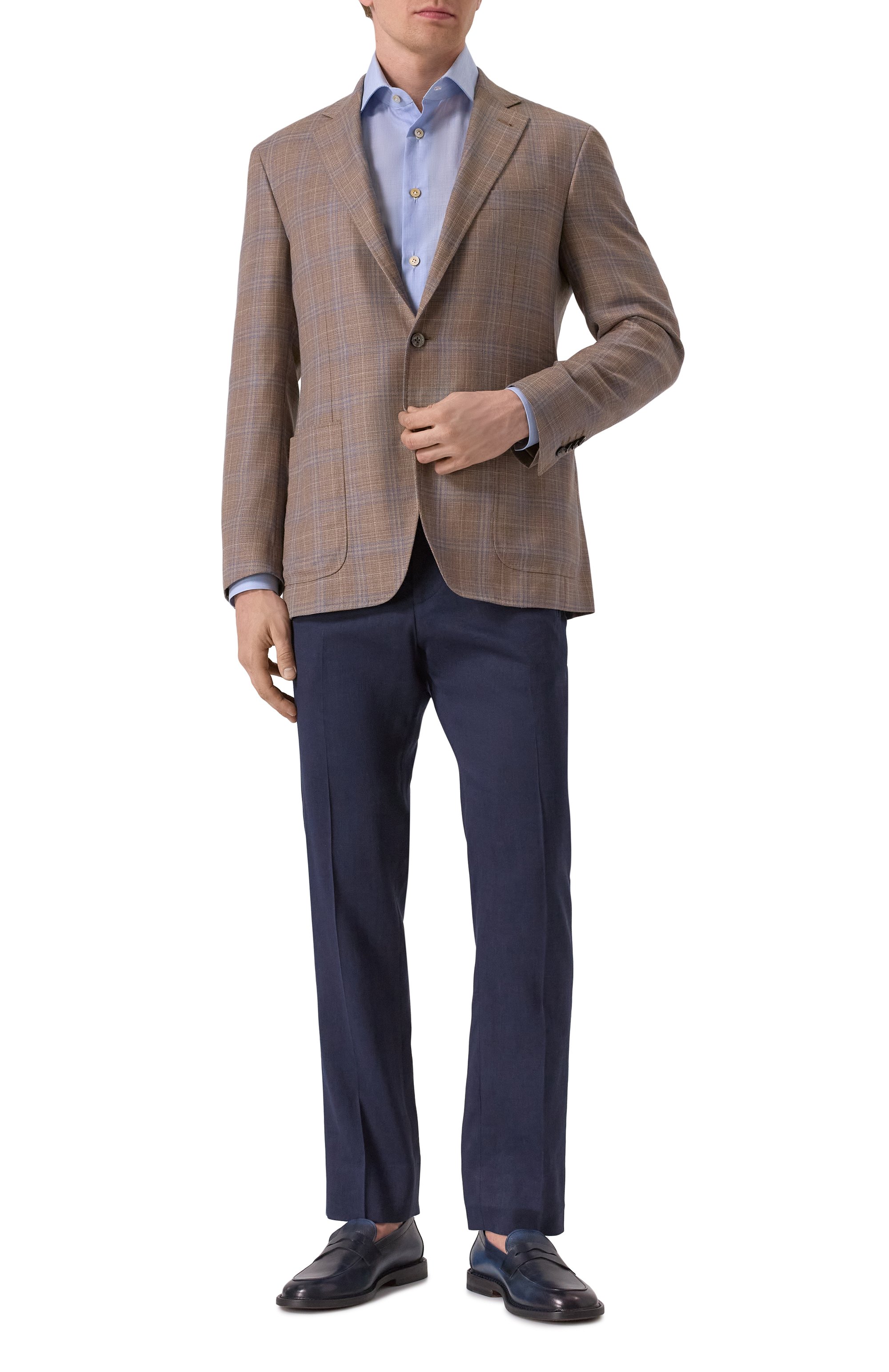 Хлопковая сорочка KITON, арт. UCIH0920402, фото 2