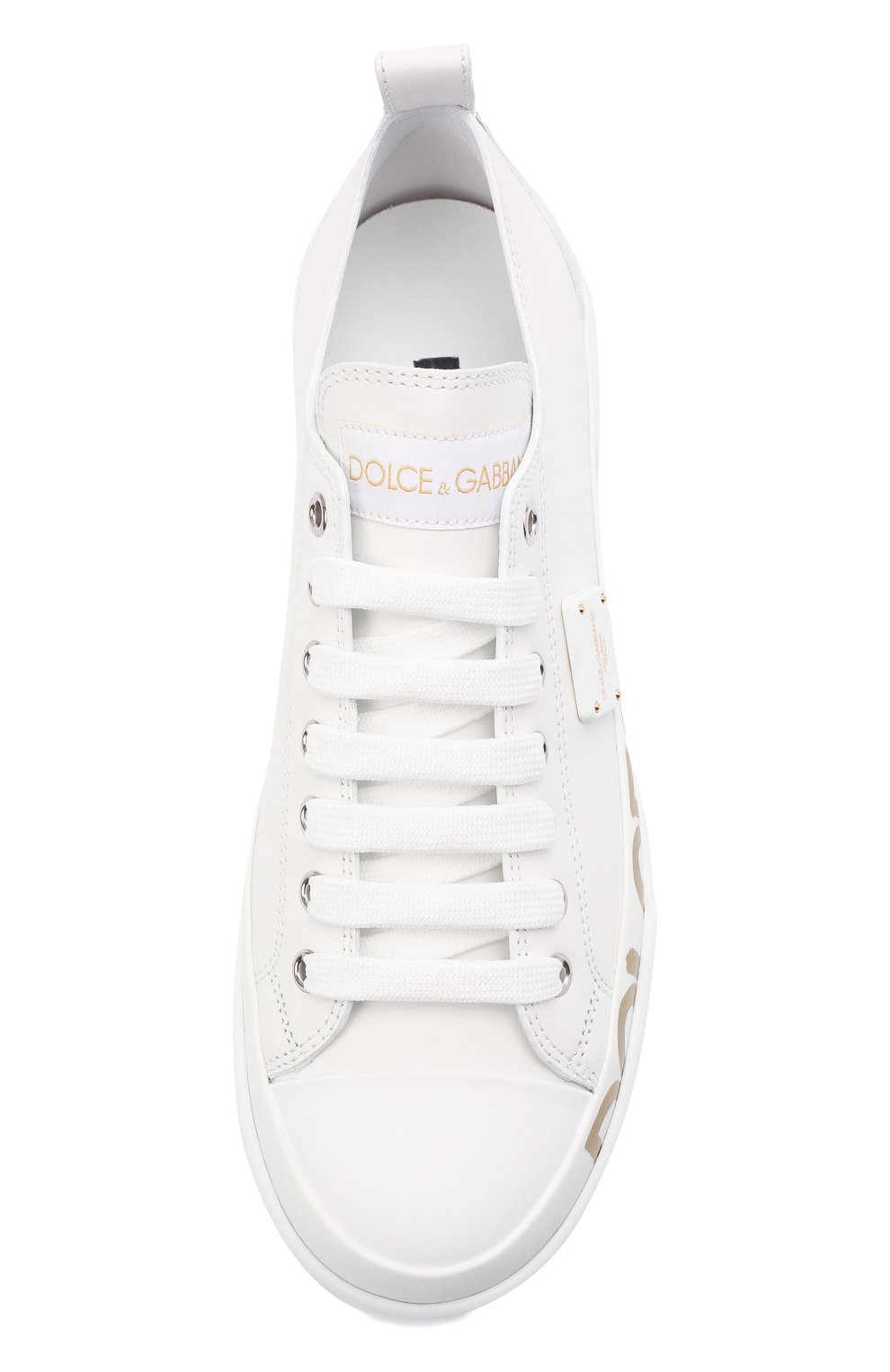 Кожаные кеды portofino DOLCE & GABBANA, арт. CK1886/A0515, фото 5