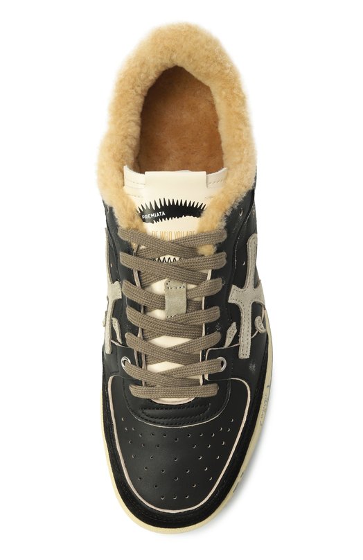 Кожаные кеды Bskt Clay Premiata BSKT CLAY/VAR 6909M Чёрный  BSKT CLAY/VAR 6909M Фото 6