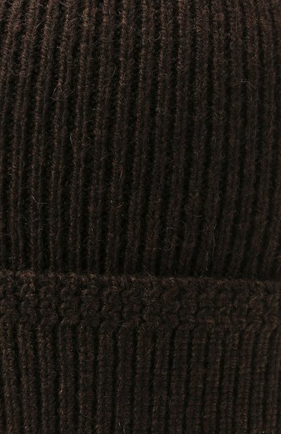 Кашемировая шапка TOM FORD темно-коричневого цвета по цене 37200 руб., арт. BYK8H/TFK800, фото 3 Кашемировая шапка TOM FORD, арт. BYK8H/TFK800, фото 3