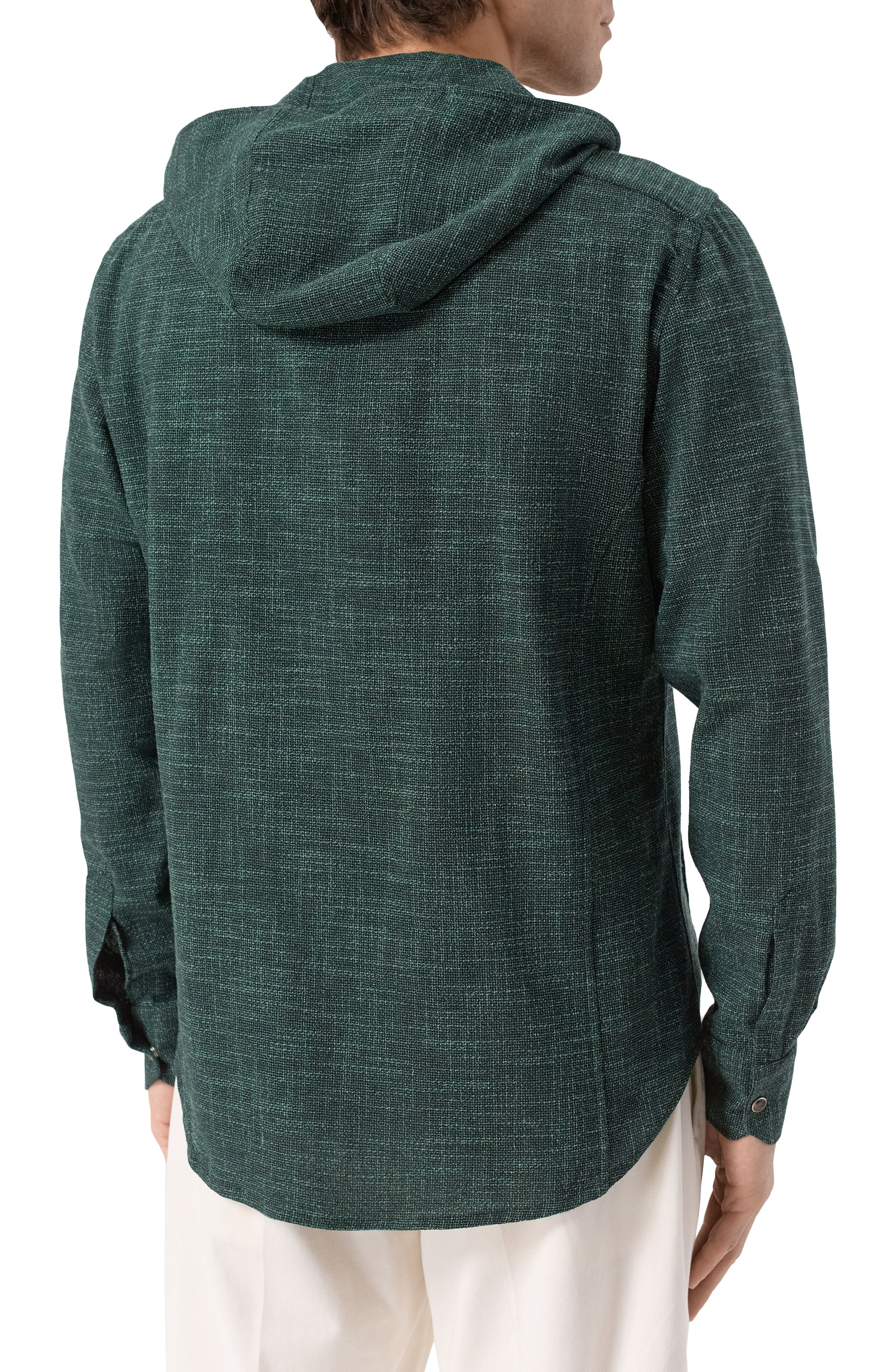 Рубашка из шерсти и шелка KITON, арт. UMCMARK0615E08, фото 4