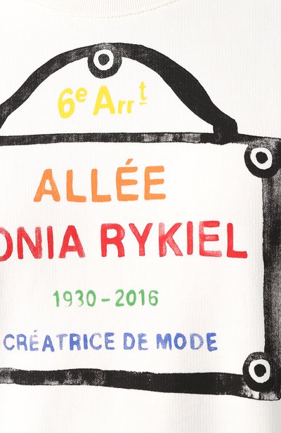 Хлопковый пуловер SONIA RYKIEL белого цвета по цене 15550 руб., арт. 12512064-PE, фото 5 Хлопковый пуловер SONIA RYKIEL, арт. 12512064-PE, фото 5
