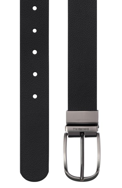 Двусторонний ремень DIRK BIKKEMBERGS черного цвета по цене 9950 руб., арт. BKCU00182M, фото 3 Двусторонний ремень DIRK BIKKEMBERGS, арт. BKCU00182M, фото 3