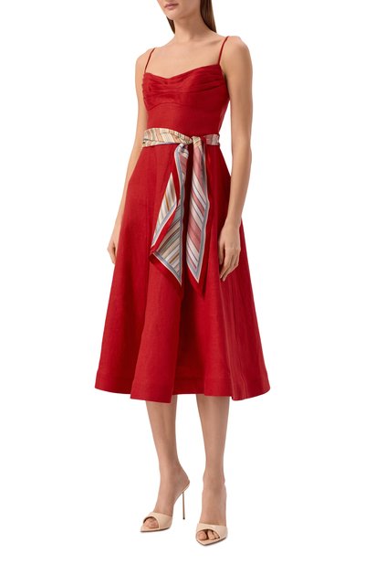 Женское льняное платье ZIMMERMANN, арт. 6939DC261