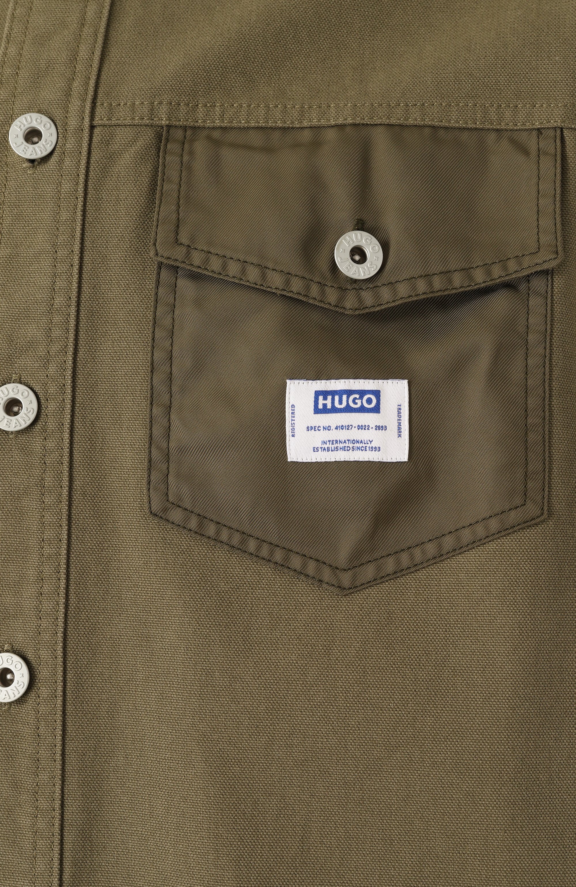 Хлопковая рубашка HUGO BLUE, арт. 50534194, фото 6