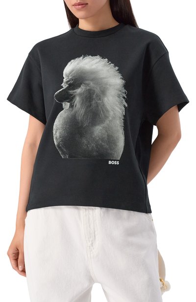 Хлопковая футболка BOSS, арт. 50557366, фото 3