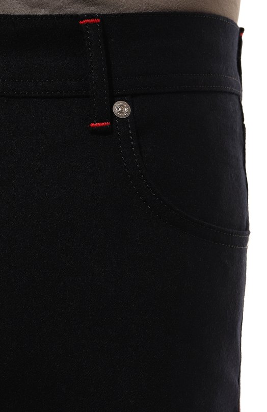Шерстяные брюки Kiton UPNJSK0123E05 Синий  UPNJSK0123E05 Фото 5