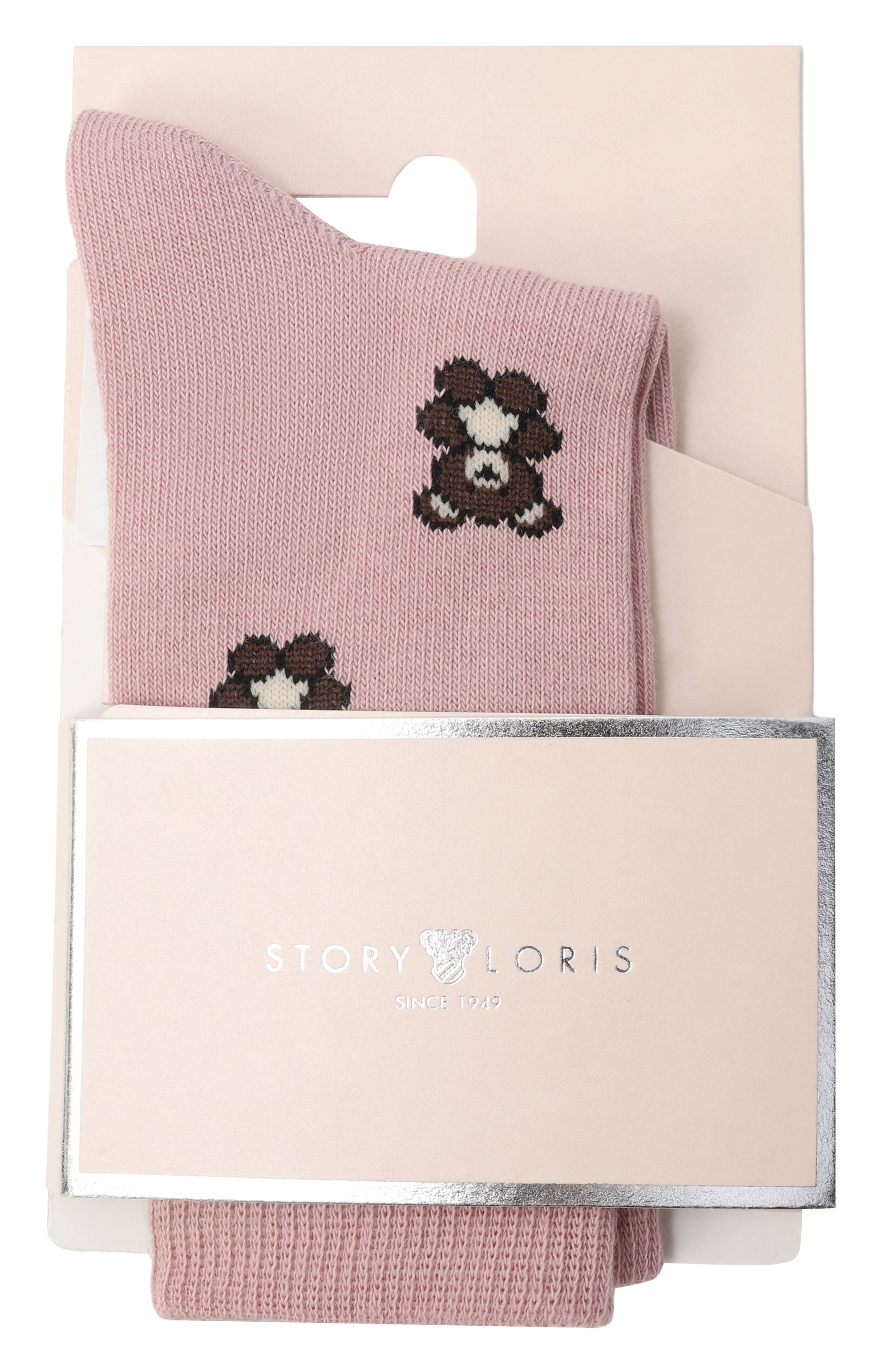 Хлопковые носки STORY LORIS розового цвета по цене 2400 руб., арт. 02105/21-28, фото 1 Хлопковые носки STORY LORIS, арт. 02105/21-28, фото 1