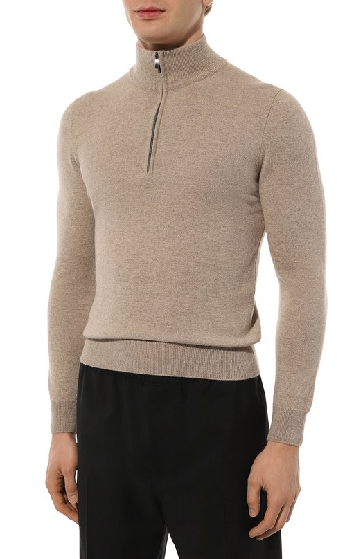 Кашемировый джемпер malo Бежевый, фото 3